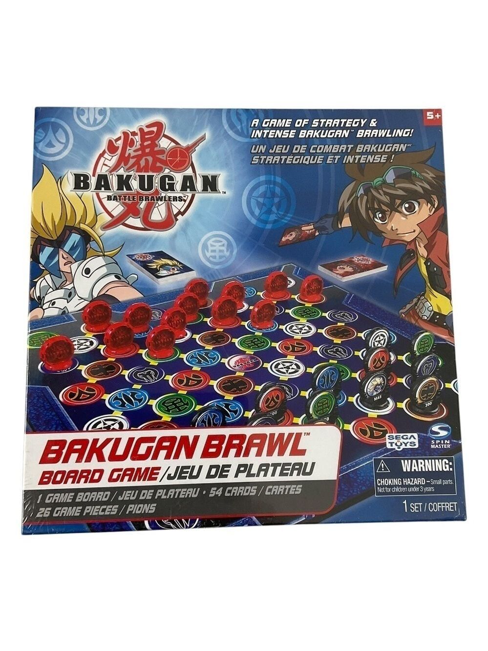Bakugan Brawl Board Game 2008 Spin Master Sega Toys NIB Factory Sealed